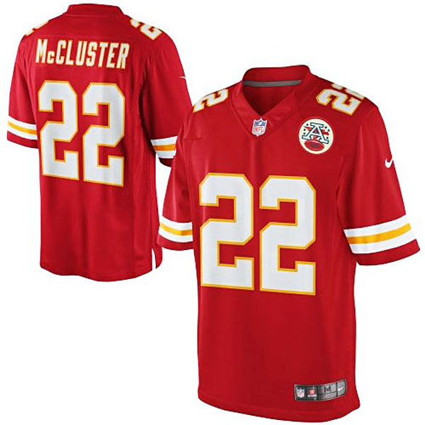 Men's Kansas City Chiefs #22 Dexter McCluster Nike Red Team Color Limited Jersey