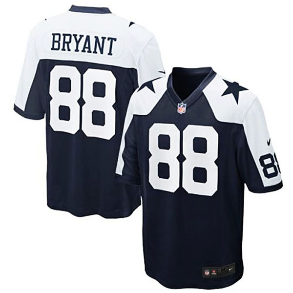 Mens Dallas Cowboys #88 Dez Bryant Navy Blue Elite Throwback Jersey