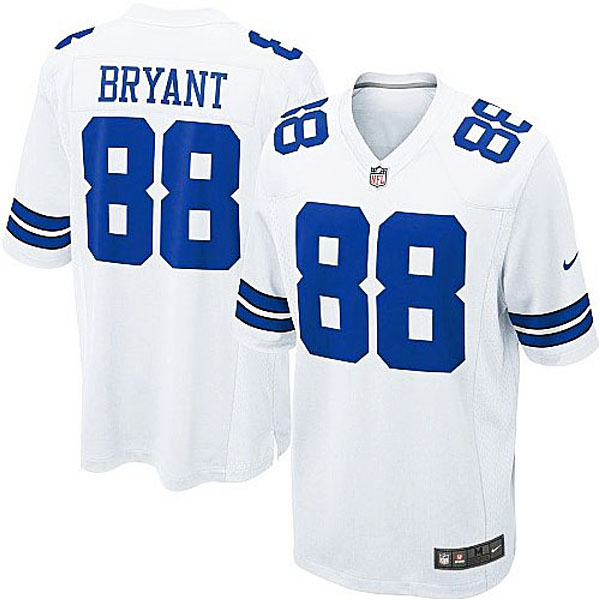 Mens Dallas Cowboys #88 Dez Bryant Nike White Elite Jersey