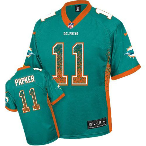 Kickoff Sale: Miami Dolphins #11 Devante Parker Drift Fashion Aqua Green Jersey