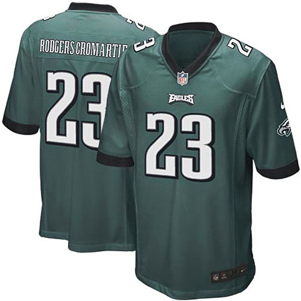 Mens Philadelphia Eagles #23 Dominique Rodgers-Cromart Nike Midnight Green Game Jersey