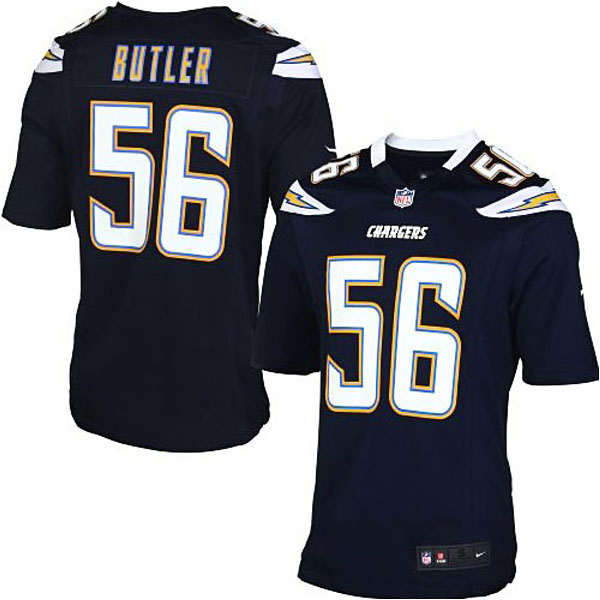 Mens San Diego Chargers #56 Donald Butler Nike Navy Blue Game Jersey