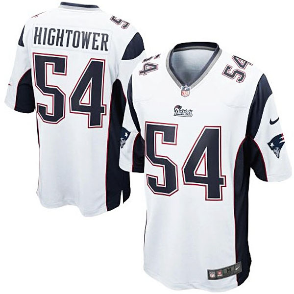 Mens New England Patriots #54 Dont'a Hightower Nike White Game Jersey