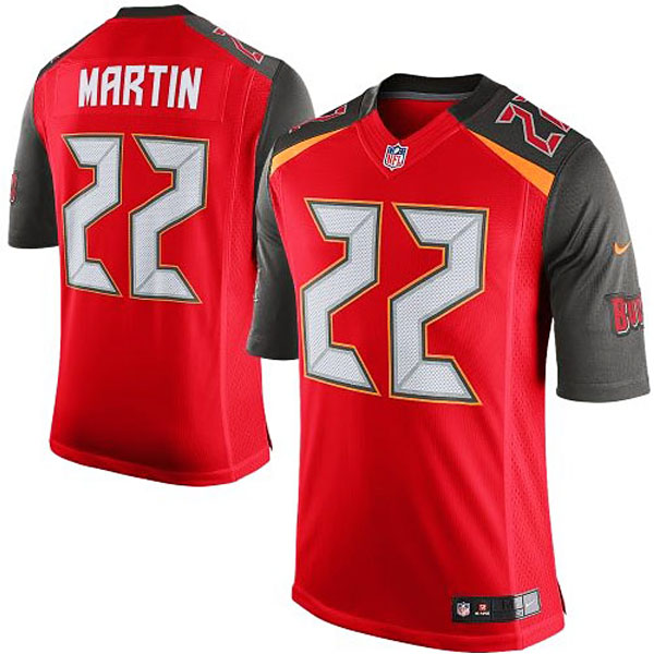 Men's Tampa Bay Buccaneers #22 Doug Martin Nike Red Team Color Limited Jersey