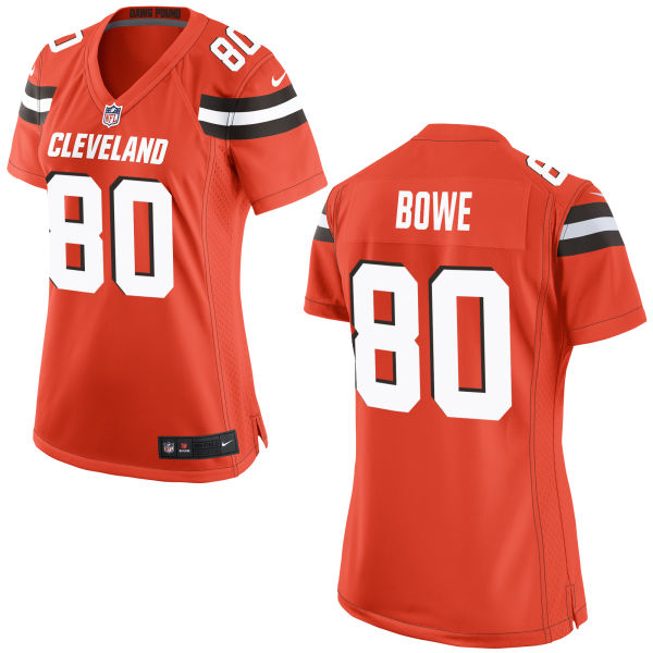 Women's Cleveland Browns #80 Dwayne Bowe Nike Brown Limited Jersey