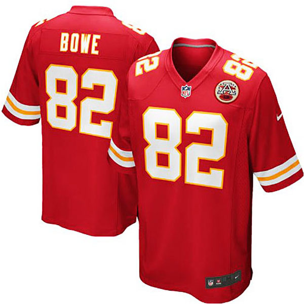 Mens Kansas City Chiefs #82 Dwayne Bowe Nike Red Game Jersey