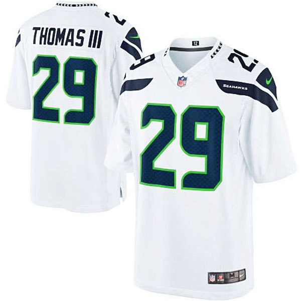 Men's Seattle Seahawks #29 Earl Thomas Nike White Limited Jersey