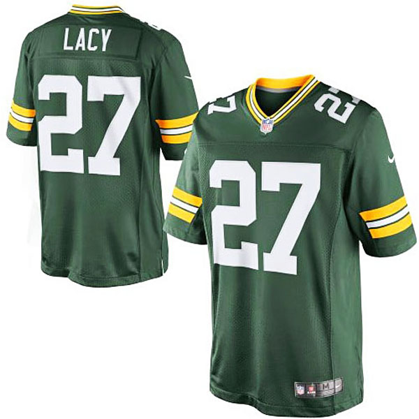 Men's Green Bay Packers #27 Eddie Lacy Nike Green Team Color Limited Jersey