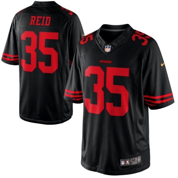 Men's San Francisco 49ers #35 Eric Reid Nike Black Limited Jersey