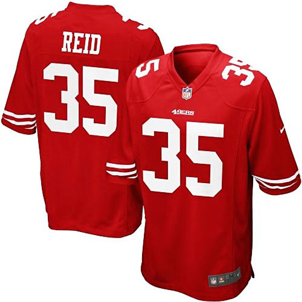 Mens San Francisco 49ers #35 Eric Reid Nike Scarlet Game Jersey