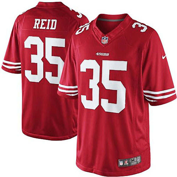 Men's San Francisco 49ers #35 Eric Reid Nike Scarlet Team Color Limited Jersey