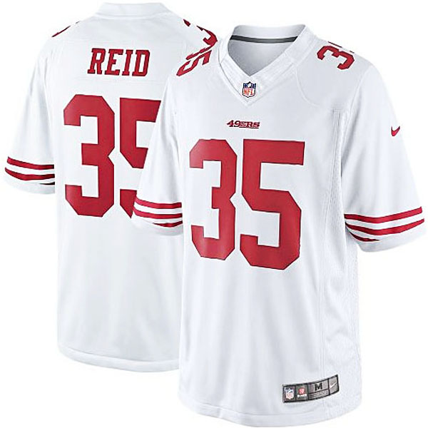 Men's San Francisco 49ers #35 Eric Reid Nike White Limited Jersey