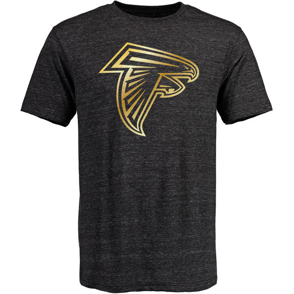 Atlanta Falcons Pro Line Black Gold Collection Tri-Blend T-Shirt