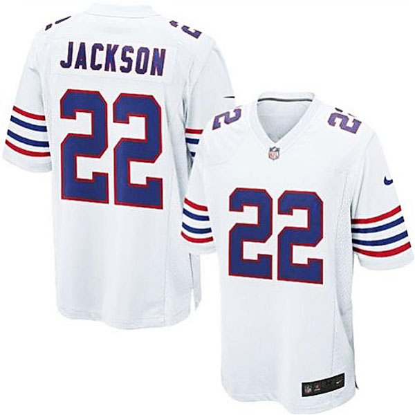 Mens Buffalo Bills #22 Fred Jackson Nike White Game Jersey