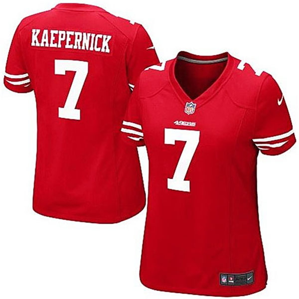 Girls Youth San Francisco 49ers #7 Colin Kaepernick Nike Scarlet Replica Game Jersey