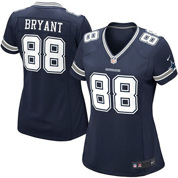 Girls Youth Dallas Cowboys #88 Dez Bryant Nike Navy Blue Replica Game Jersey