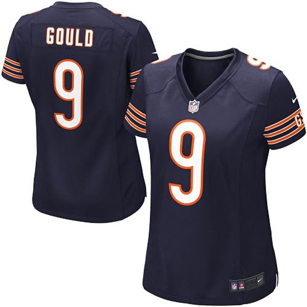 Girls Youth Chicago Bears #9 Robbie Gould Nike Navy Blue Replica Game Jersey