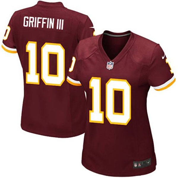 Girls Youth Washington Redskins #10 Robert Griffin III Nike Burgundy Replica Game Jersey