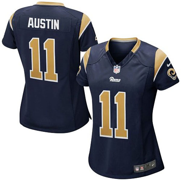 Girls Youth St. Louis Rams Tavon Austin Nike Navy Blue Replica Game Jersey