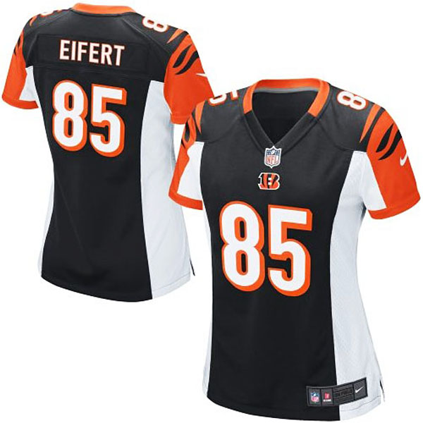 Girls Youth Cincinnati Bengals #85 Tyler Eifert Nike Black Replica Game Jersey