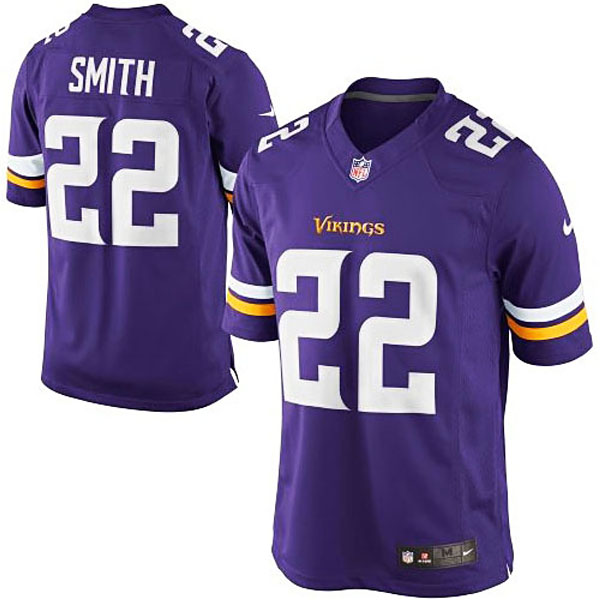 Men's Minnesota Vikings #22 Harrison Smith Nike Purple Team Color Limited Jersey