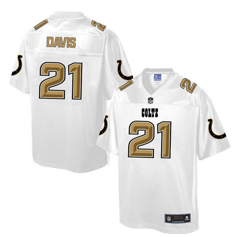 Indianapolis Colts #21 Vontae Davis White Pro Line Fashion Jersey