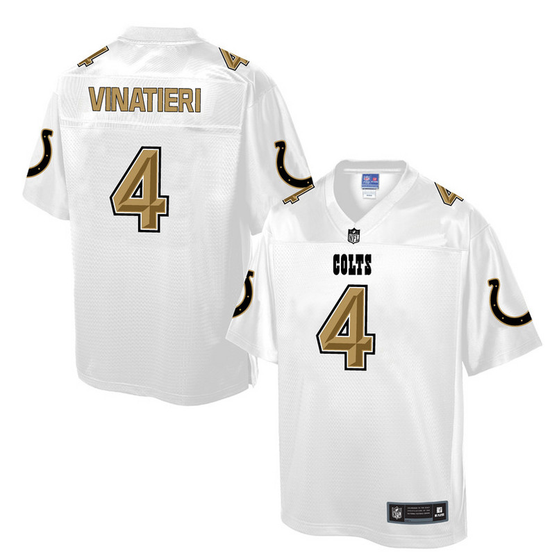 Indianapolis Colts #4 Adam Vinatieri White Pro Line Fashion Jersey