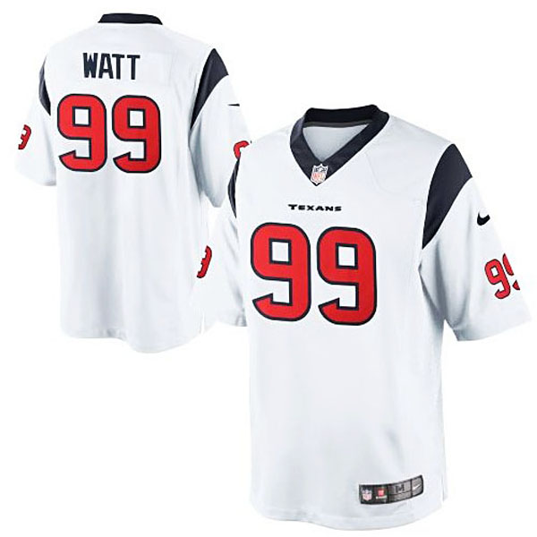 Men's Houston Texans #99 JJ Watt Nike White Limited Jersey