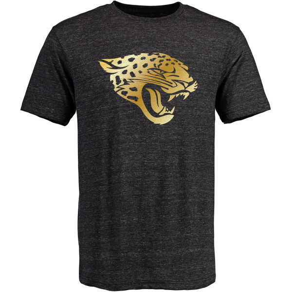 Jacksonville Jaguars Pro Line Black Gold Collection Tri-Blend T-Shirt