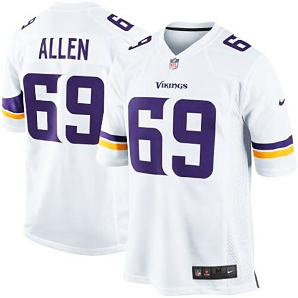 Men's Minnesota Vikings #69 Jared Allen Nike White Limited Jersey