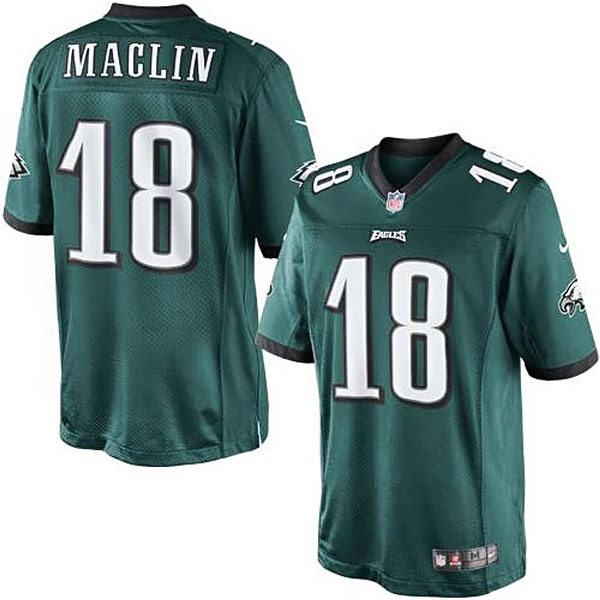 Men's Philadelphia Eagles #18 Jeremy Maclin Nike Midnight Green Team Color Limited Jersey