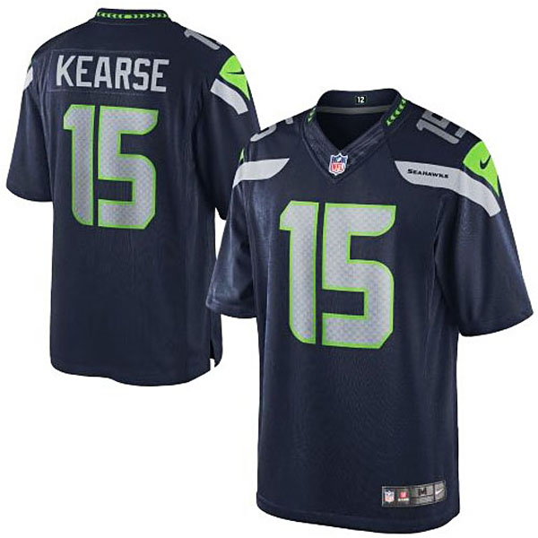 Men's Seattle Seahawks #15 Jermaine Kearse Nike College Navy Team Color Limited Jersey