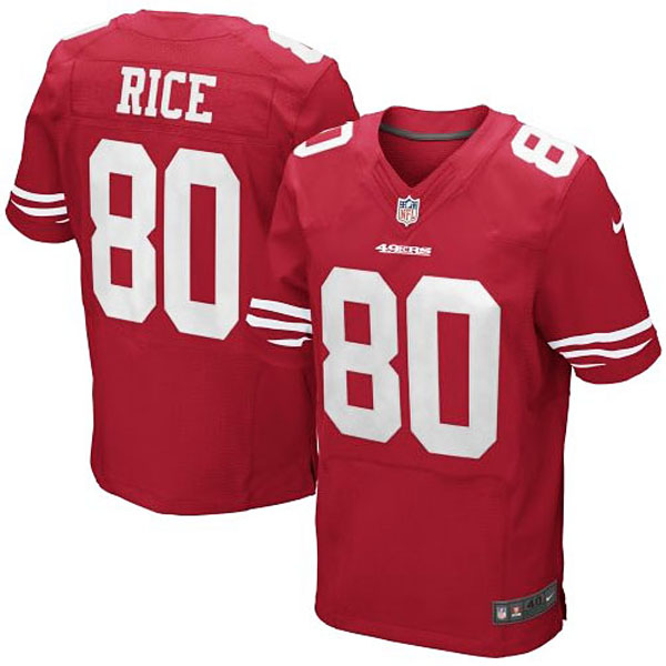 Nike Jerry Rice San Francisco 49ers #80 Retired Elite Jersey-Scarlet