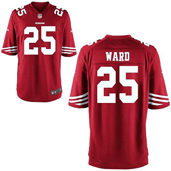 Mens San Francisco 49ers #25 Jimmie Ward Nike Scarlet Game Jersey