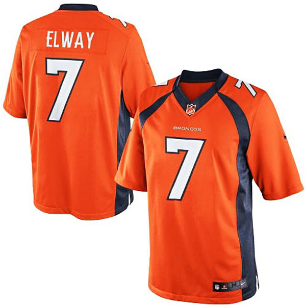 Mens Nike John Elway Orange Denver Broncos #7 Retired Player Limited Jersey