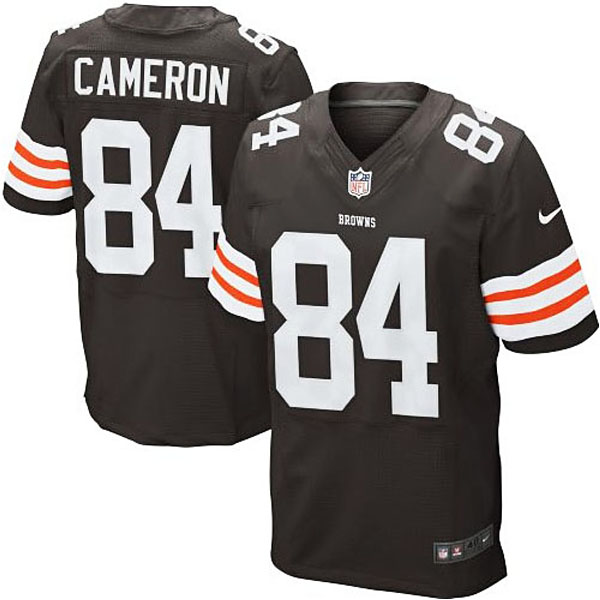 Mens Cleveland Browns #84 Jordan Cameron Nike Brown Elite Jersey