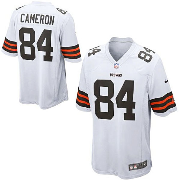 Mens Cleveland Browns #84 Jordan Cameron Nike White Game Jersey