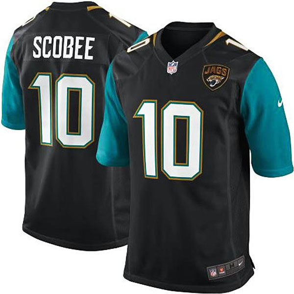 Mens Jacksonville Jaguars #10 Josh Scobee Nike Black Game Jersey