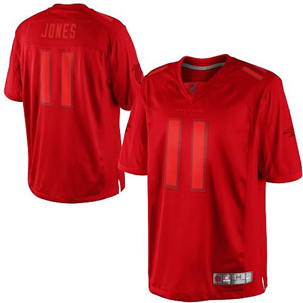 Mens Atlanta Falcons #11 Julio Jones Nike Red Drenched Limited Jersey