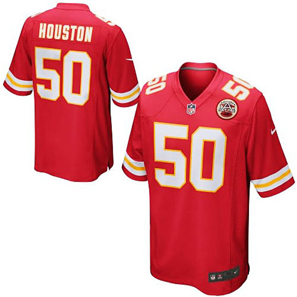 Mens Kansas City Chiefs #50 Justin Houston Nike Red Game Jersey