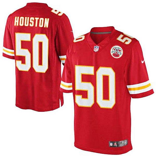 Men's Kansas City Chiefs #50 Justin Houston Nike Red Team Color Limited Jersey