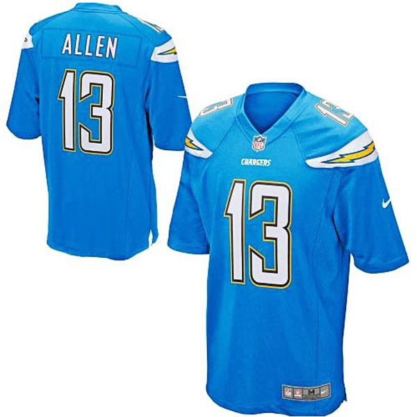 Mens San Diego Chargers #13 Keenan Allen Nike Powder Blue Alternate Game Jersey