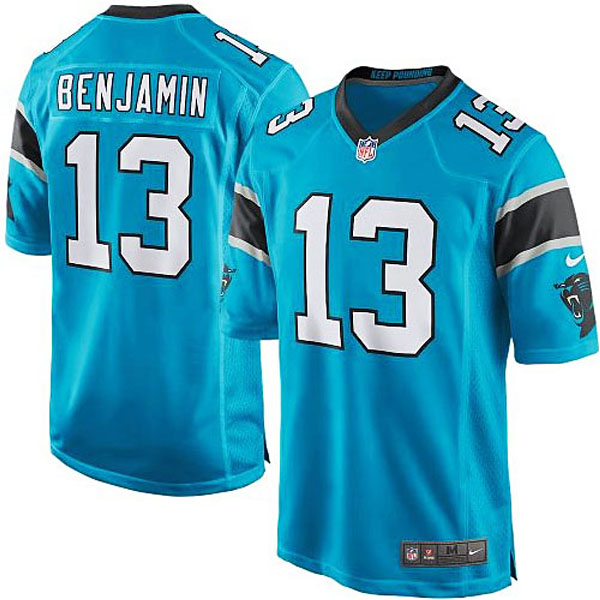 Mens Carolina Panthers #13 Kelvin Benjamin Nike Panther Blue Alternate Game Jersey