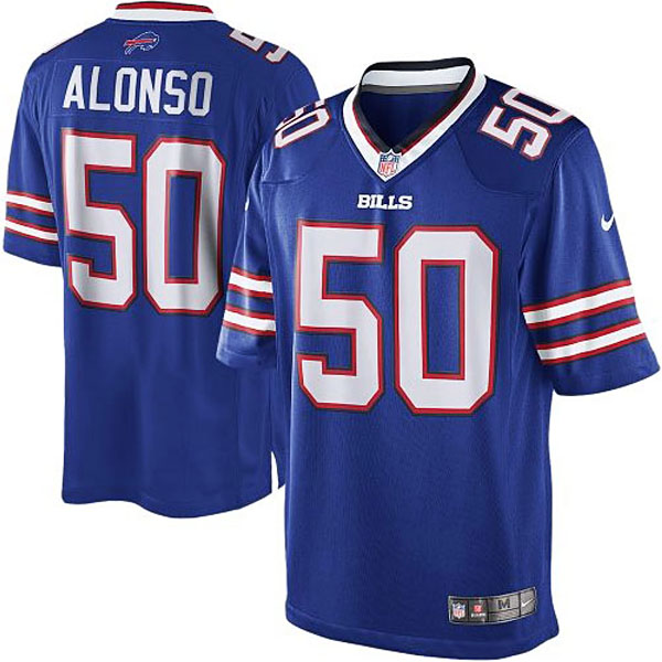 Men's Buffalo Bills #50 Kiko Alonso Nike Royal Blue Team Color Limited Jersey