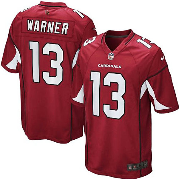 Mens Arizona Cardinals #13 Kurt Warner Nike Cardinal Retired Player Game Jersey