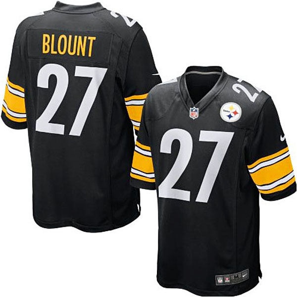 Mens LeGarrette Blount Pittsburgh Steelers #27 Nike Black Game Jersey