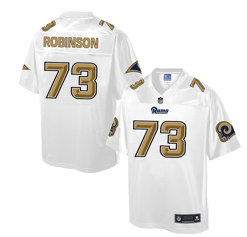 Los Angeles Rams #73 Greg Robinson White Pro Line Fashion Jersey