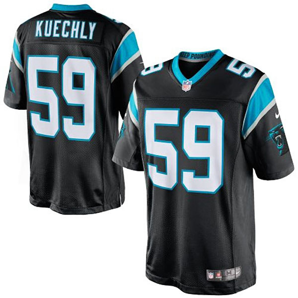 Men's Carolina Panthers #59 Luke Kuechly Nike Black Limited Jersey