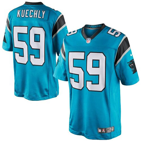 Men's Carolina Panthers #59 Luke Kuechly Nike Panther Blue Limited Jersey