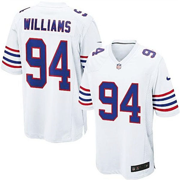 Mens Buffalo Bills #94 Mario Williams Nike White Game Jersey